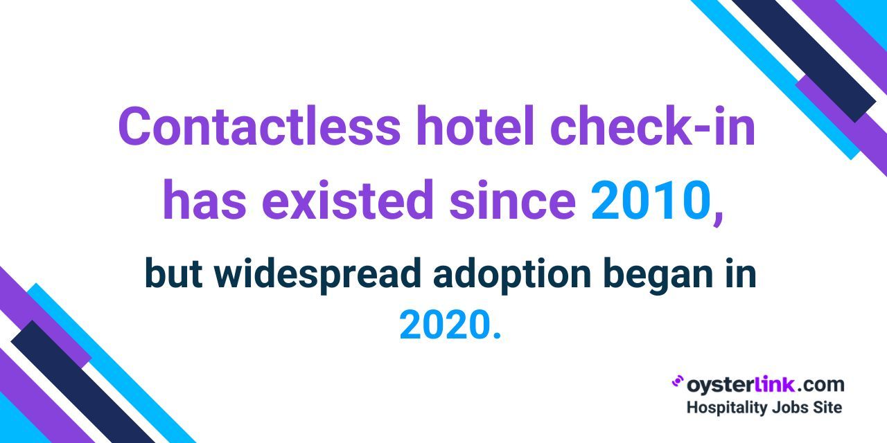 when contactless hotel checkins started